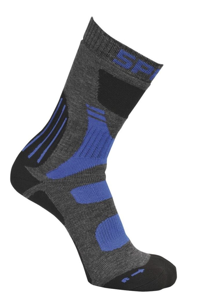 Spring Winter Warm Evolution Short Socks, Blue/Grey Blue/Grey