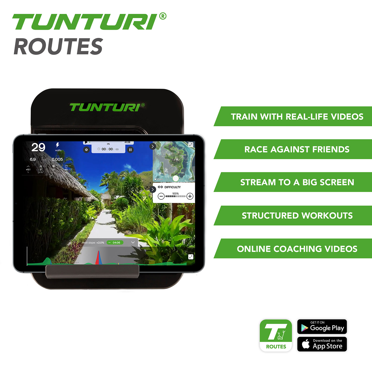 Velotrenažöör TUNTURI Star Fit E100 HR I+ - Image 3