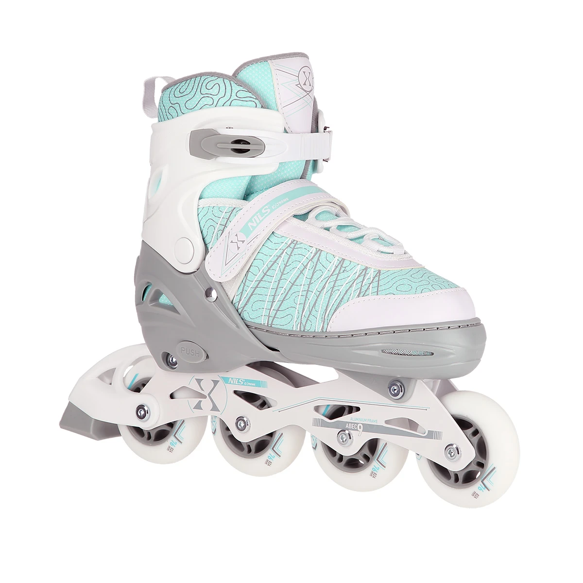 2in1 (rull)uisud NILS EXTREME NH11912A In-line Skates/Hockey Ice Skates, valge-münt, M (35-38) - Image 2