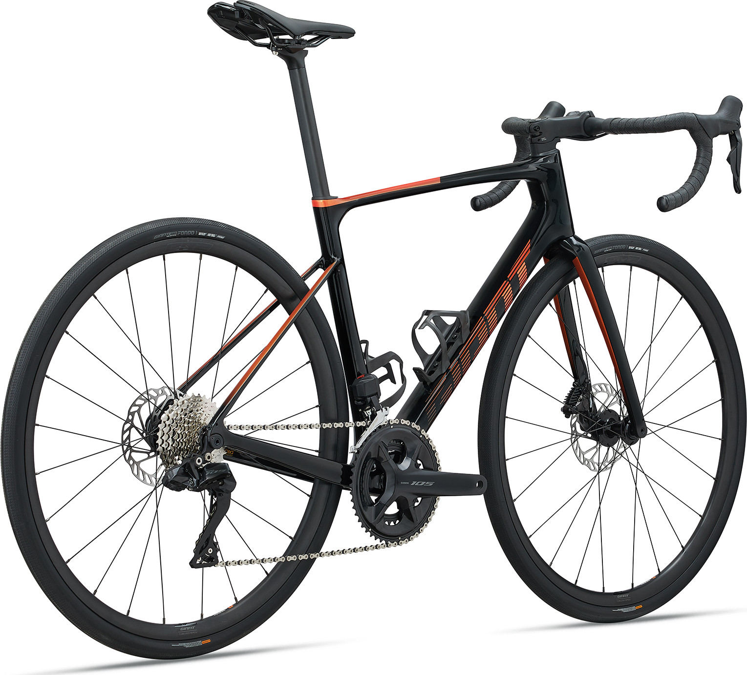Maanteeratas GIANT Defy Advanced 1, Black/Helios Orange (M) - Image 2