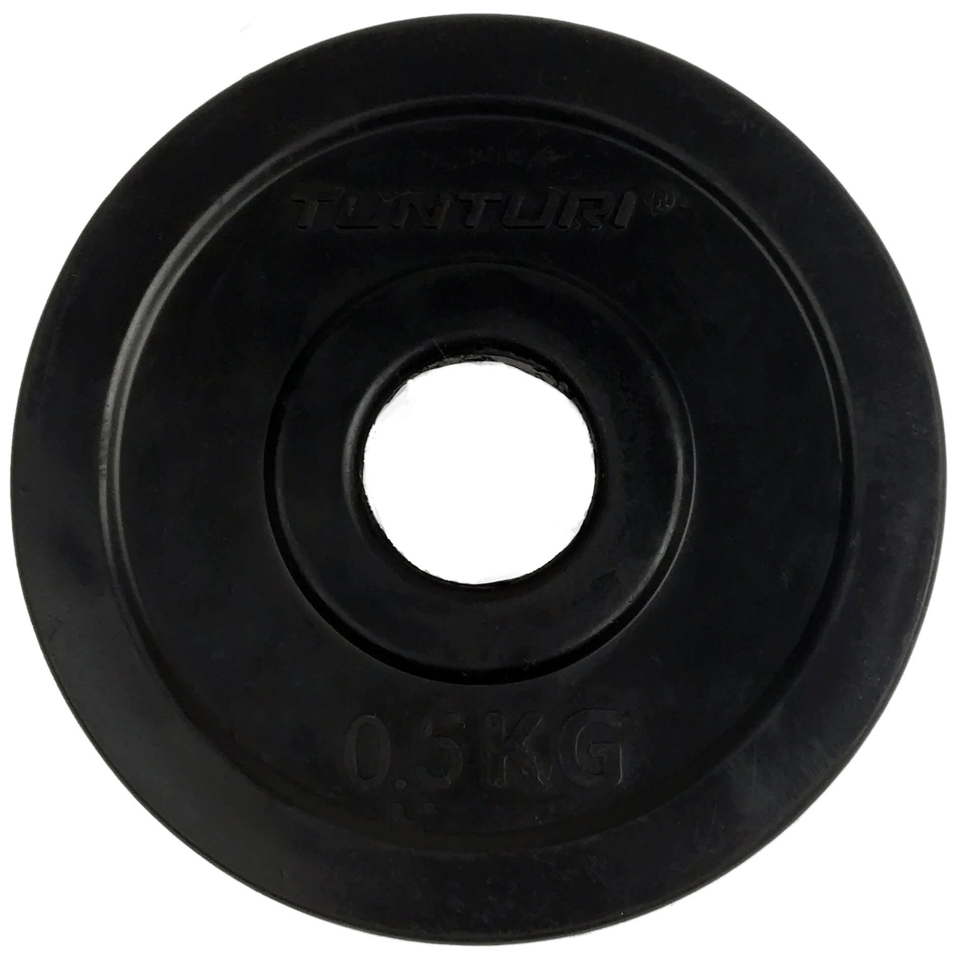 Raskuskettad TUNTURI Rubber Plates, 30 mm, 0.5kg (paar) - Image 2