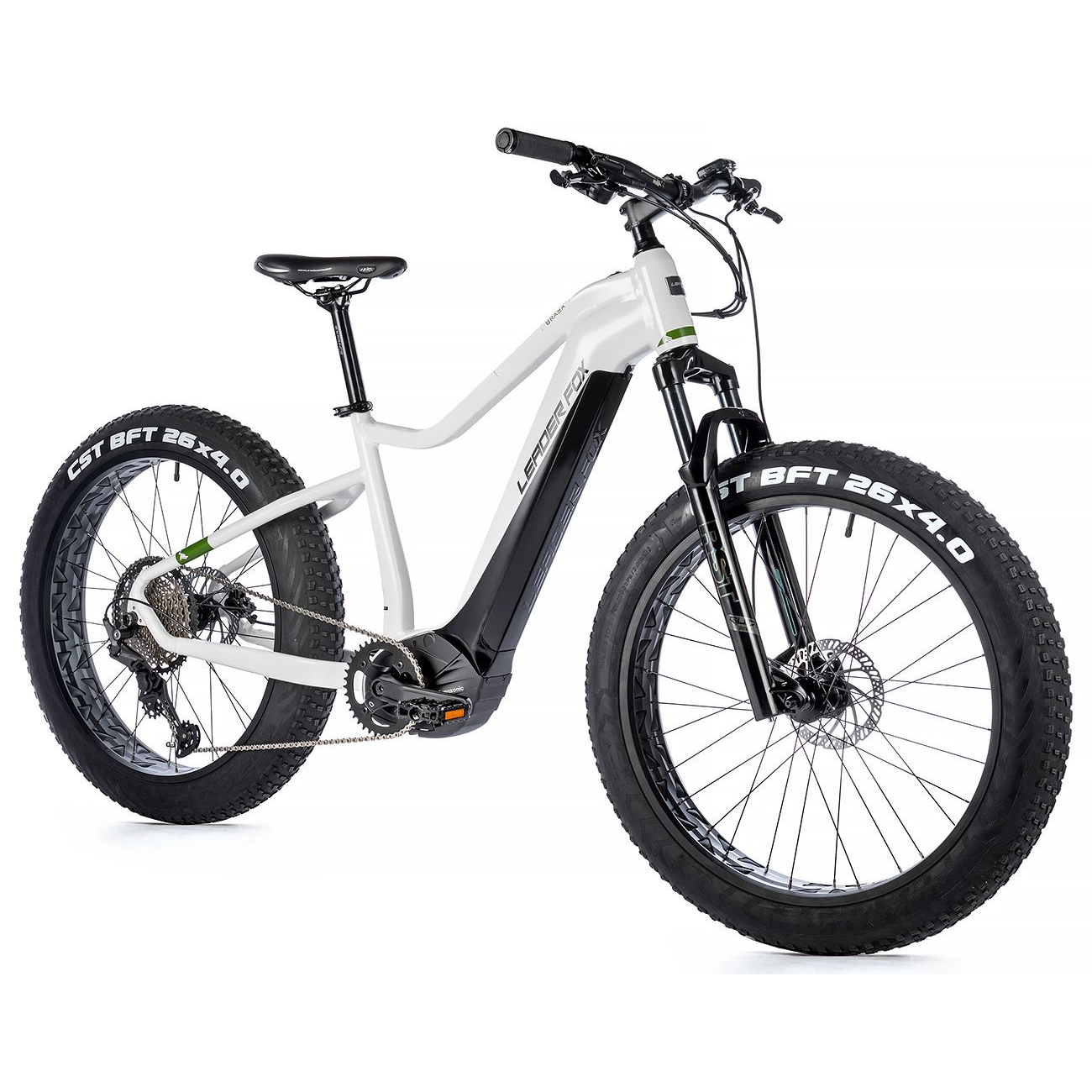 Elektrijalgratas LEADER FOX Brasa 26" Fat Bike: White (L)