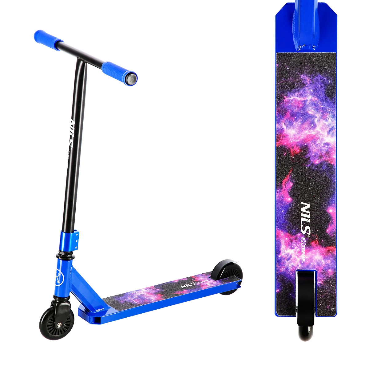 Trikitõukeratas NILS EXTREME HS021 Space Stunt Scooter, sinine - Image 2