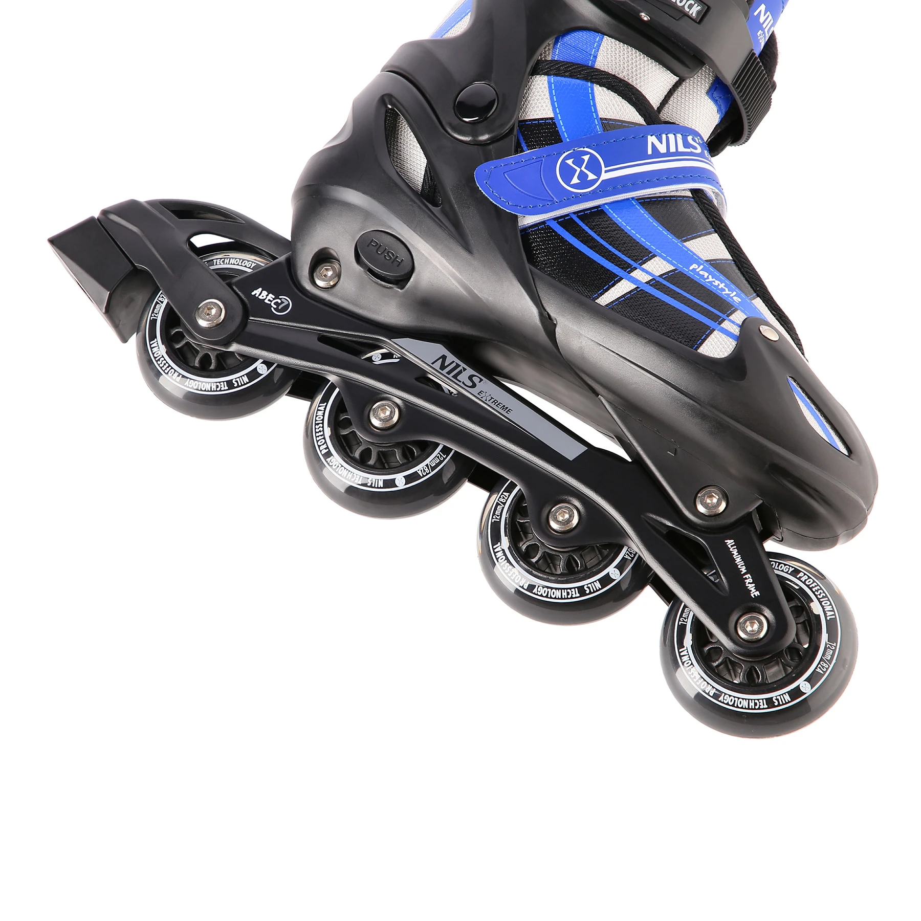 2in1 (rull)uisud NILS EXTREME NH18366A In-line Skates/Hockey Ice Skates, must-sinine, S (35-38) - Image 4