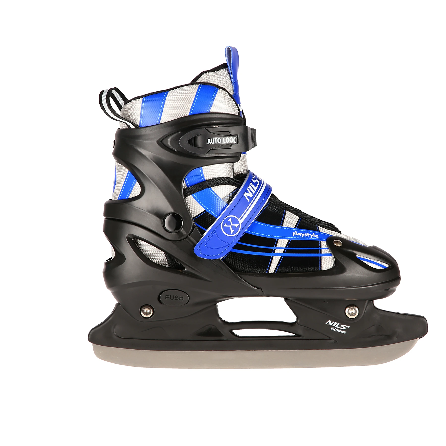2in1 (rull)uisud NILS EXTREME NH18366A In-line Skates/Hockey Ice Skates, must-sinine, S (35-38) - Image 2