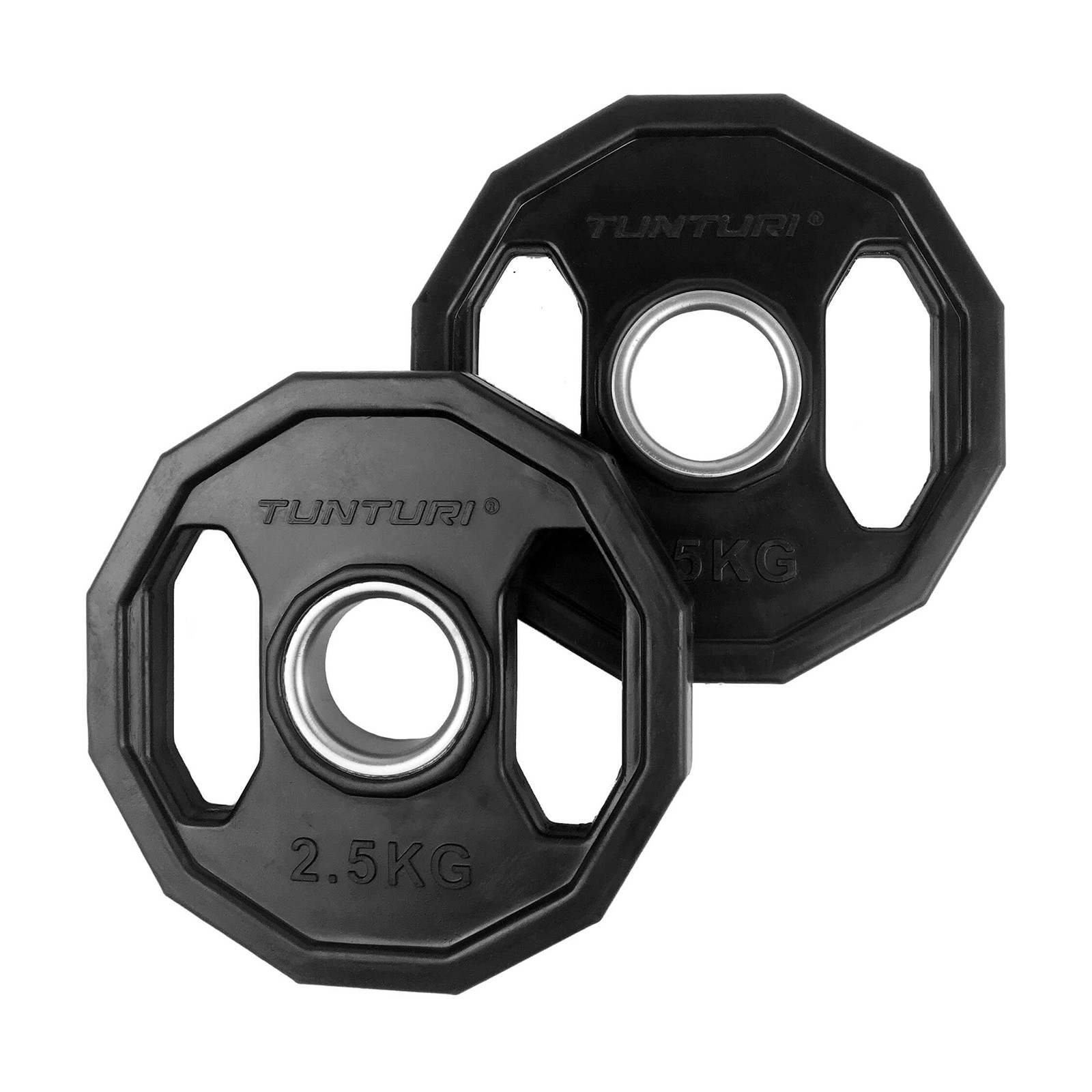 Raskuskettad TUNTURI Olympic Rubber Plates, 50 mm, 2.5kg