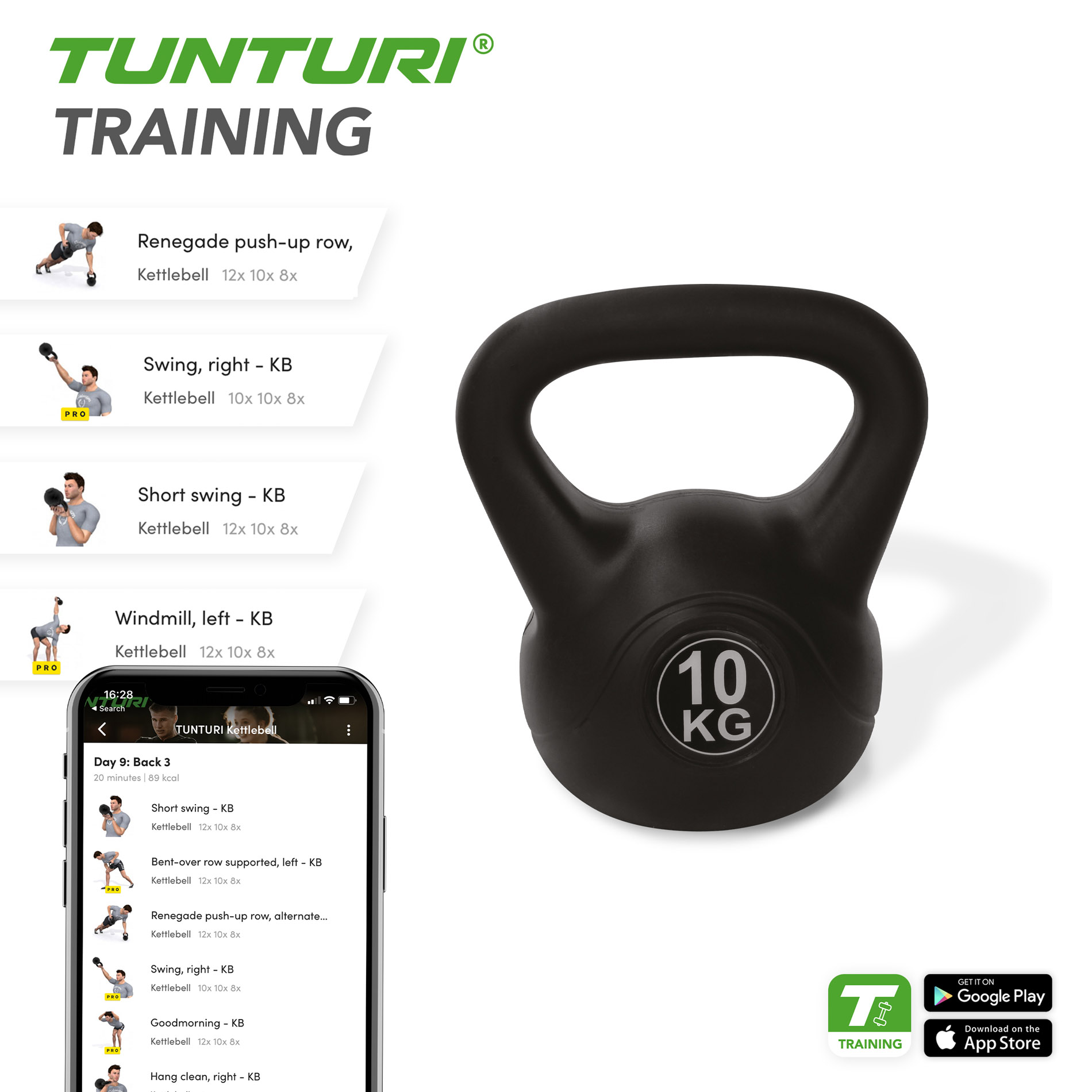 Sangpomm TUNTURI PE Kettlebell 10kg - Image 3