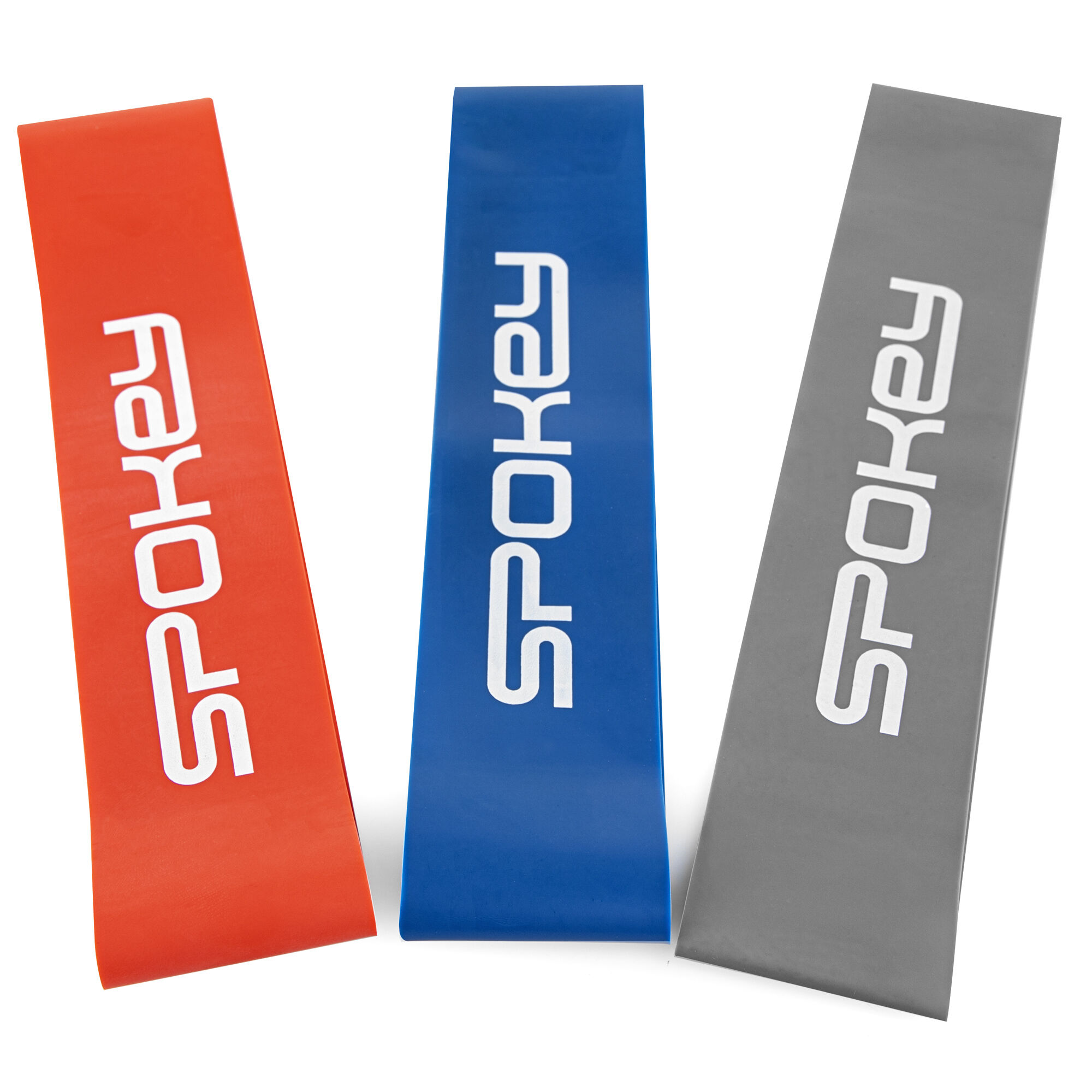 Võimlemiskummide komplekt SPOKEY Flex Set (3 tk) oranž-sinine-hall - Image 2