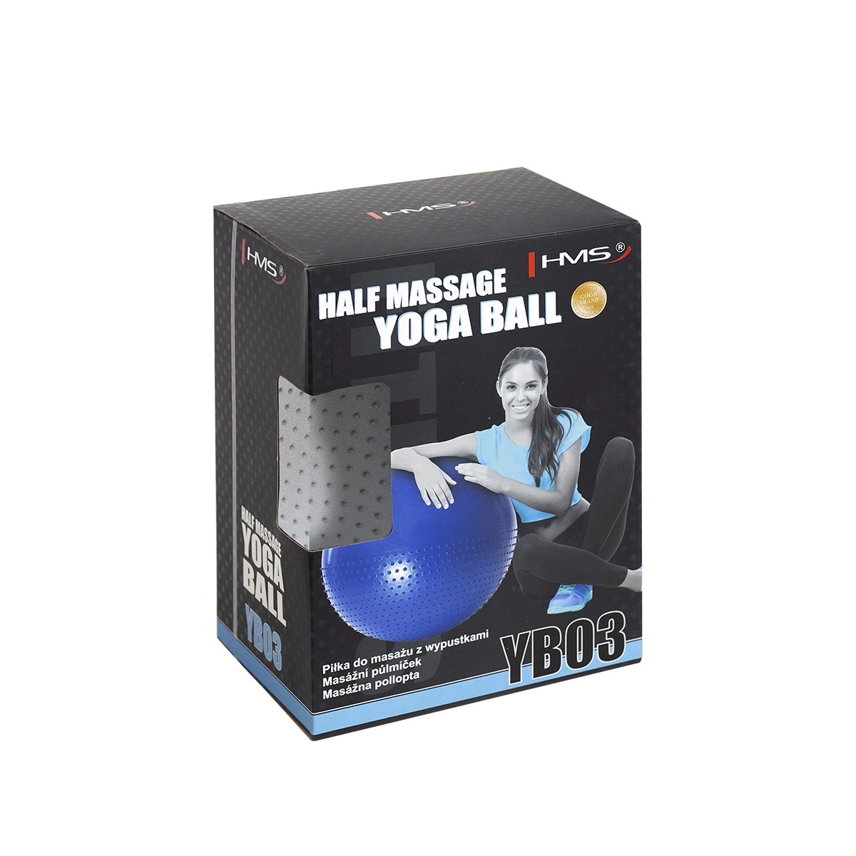Võimlemispall HMS YB03N Gym Ball 65 cm, helehall - Image 6
