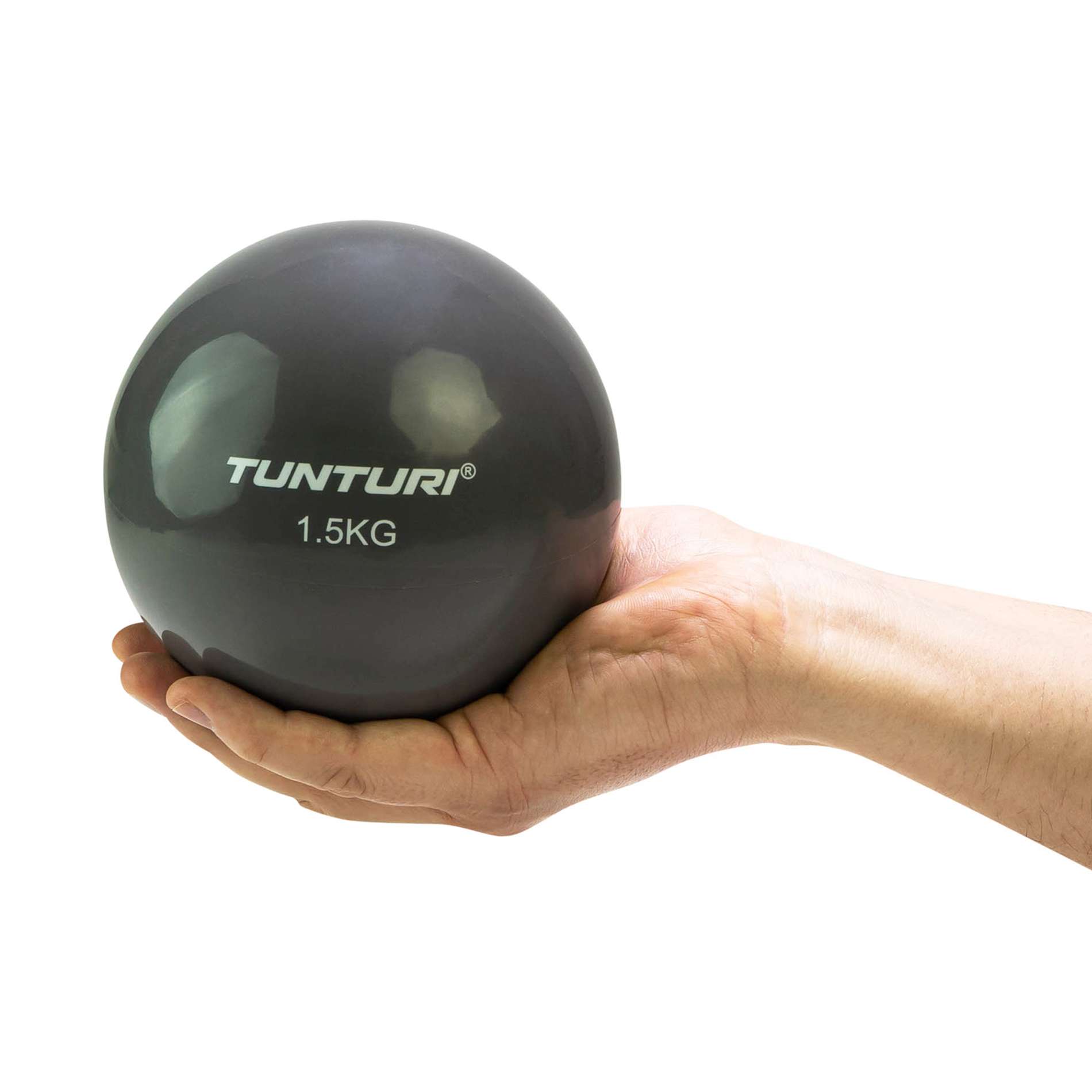 Võimlemispall TUNTURI Yoga Toningball 1.5kg, antratsiit - Image 9