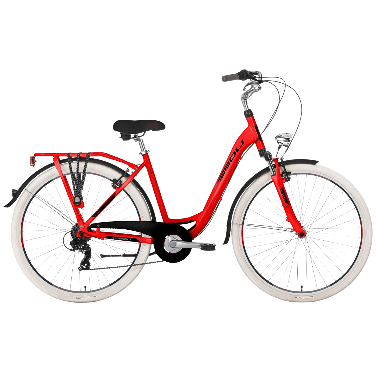 Naiste linnaratas TABOU Kayla 28", punane/must (L)