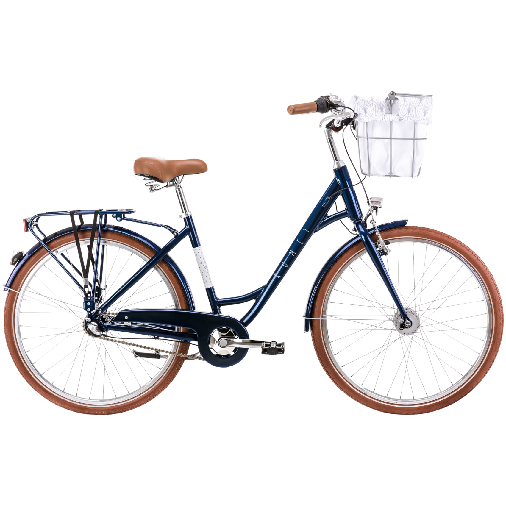 Jalgratas ROMET Pop Art Classic, esikorviga, tumesinine (M)