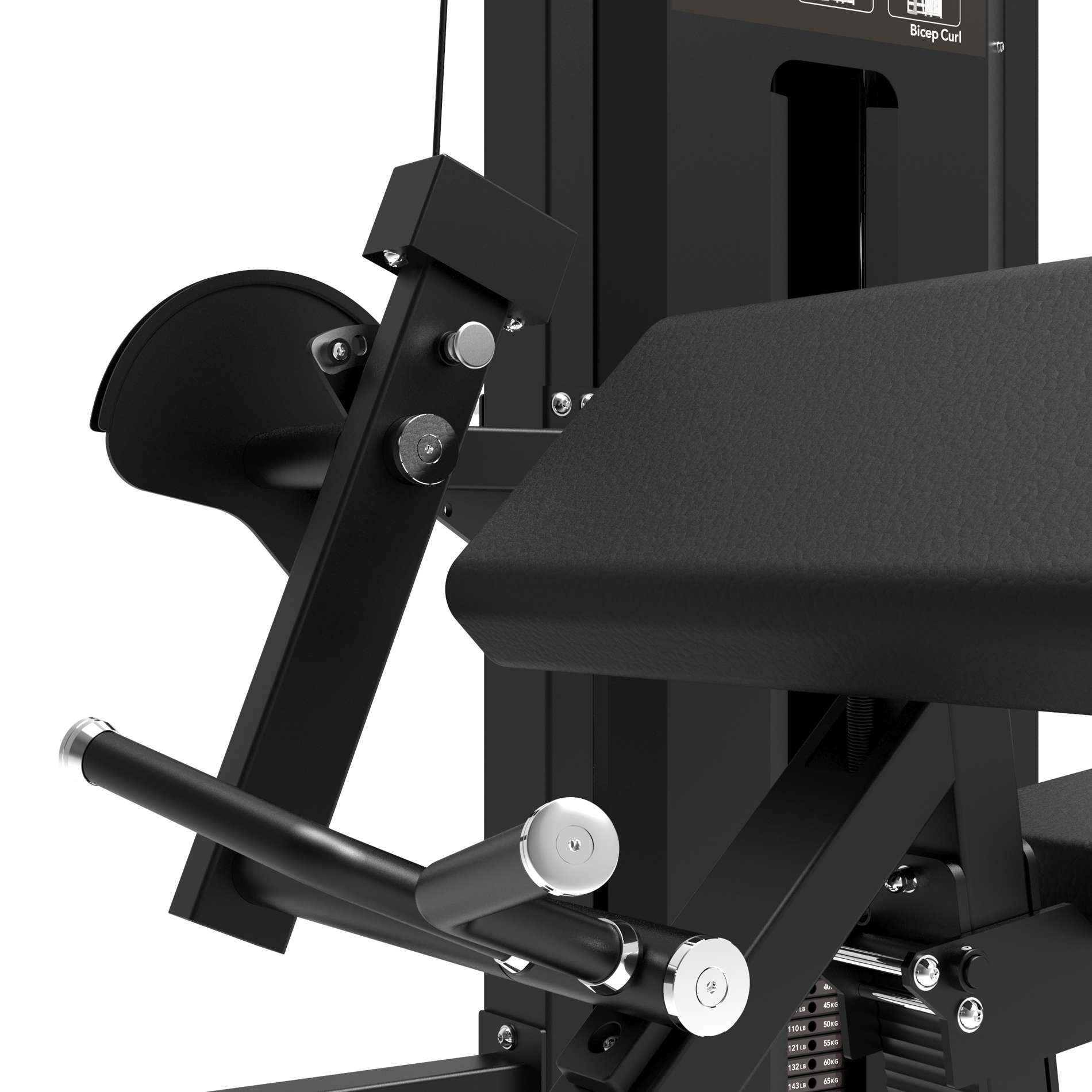 Jõujaam TUNTURI Platinum - Bicep Curl Strength Station - Selectorized - V-Series - Image 10