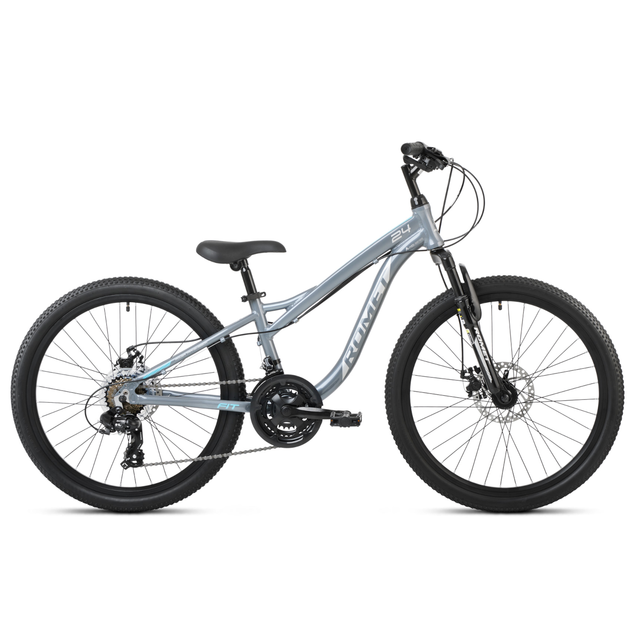 Laste jalgratas ROMET Rambler FIT 24, grafiit-türkiis