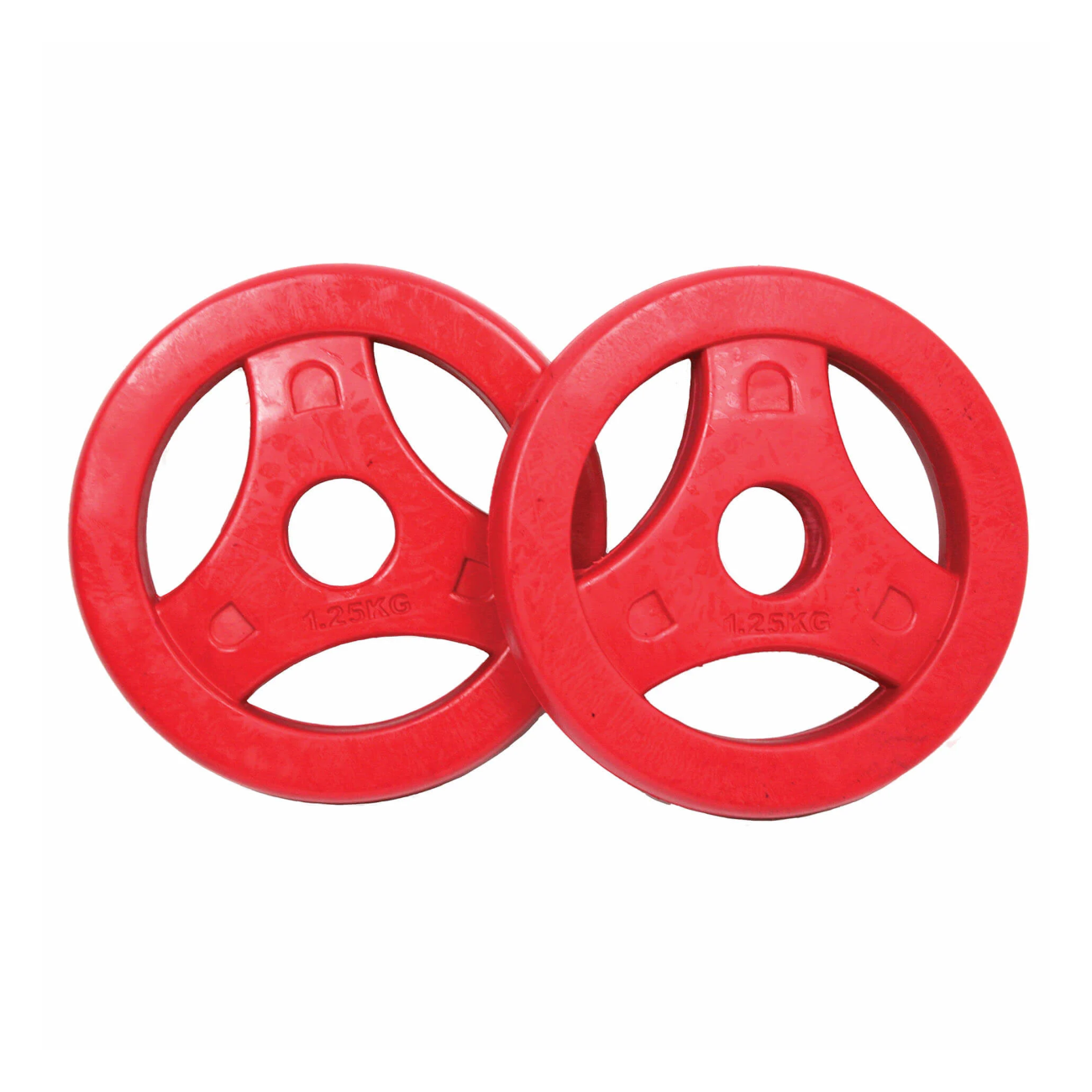 Raskuskettad TUNTURI Aerobic Plates 1,25 kg, punane