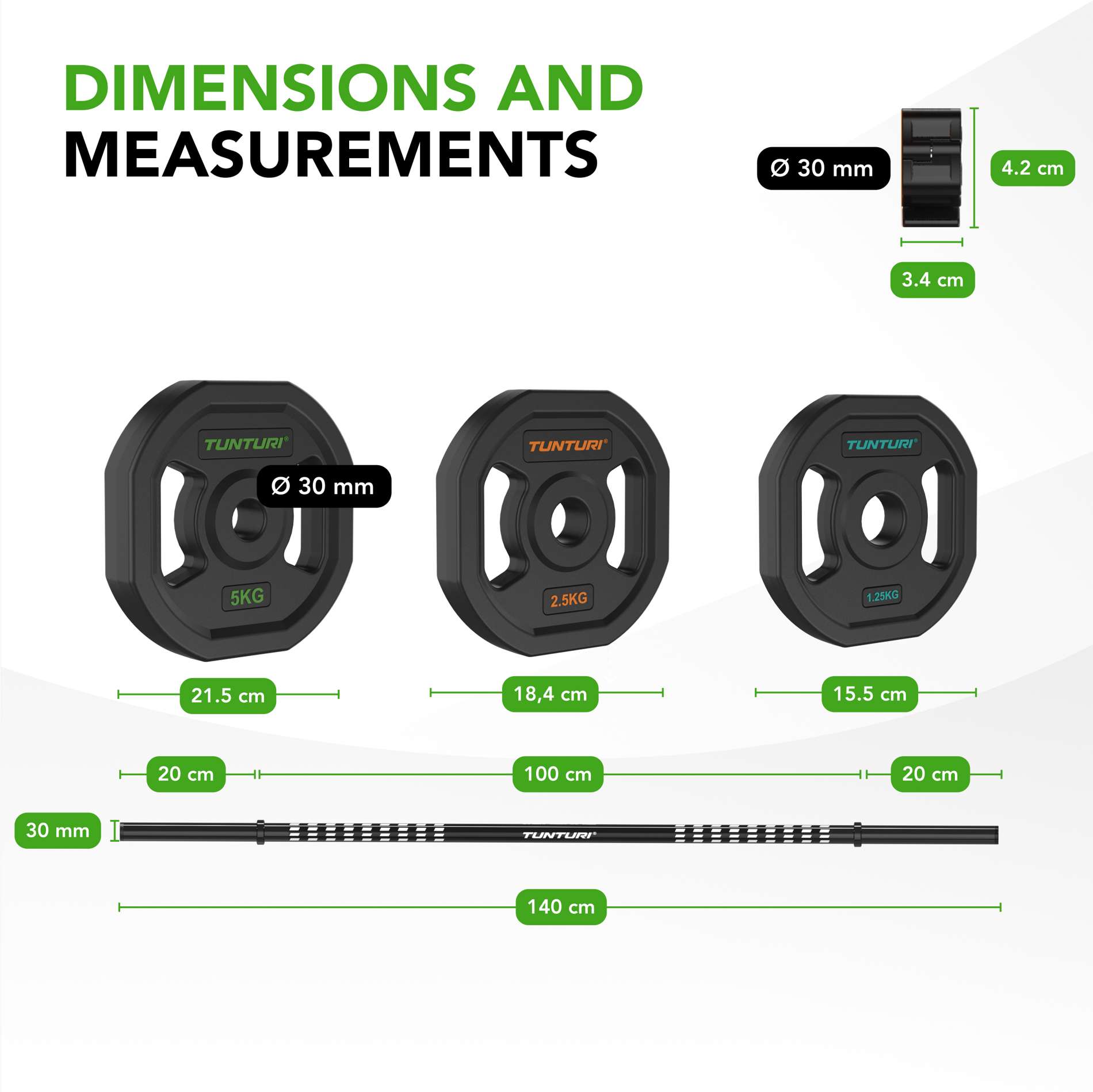 Tõstekangikomplekt TUNTURI PRO Aerobic Pump Set 20 kg - Image 4