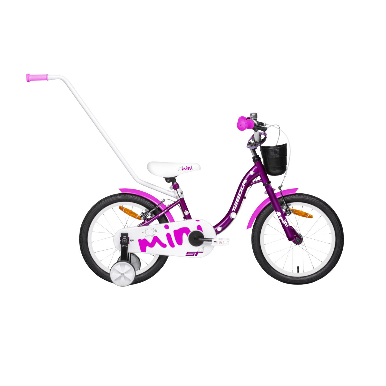 Laste jalgratas TABOU Mini ST, 16" lilla-valge