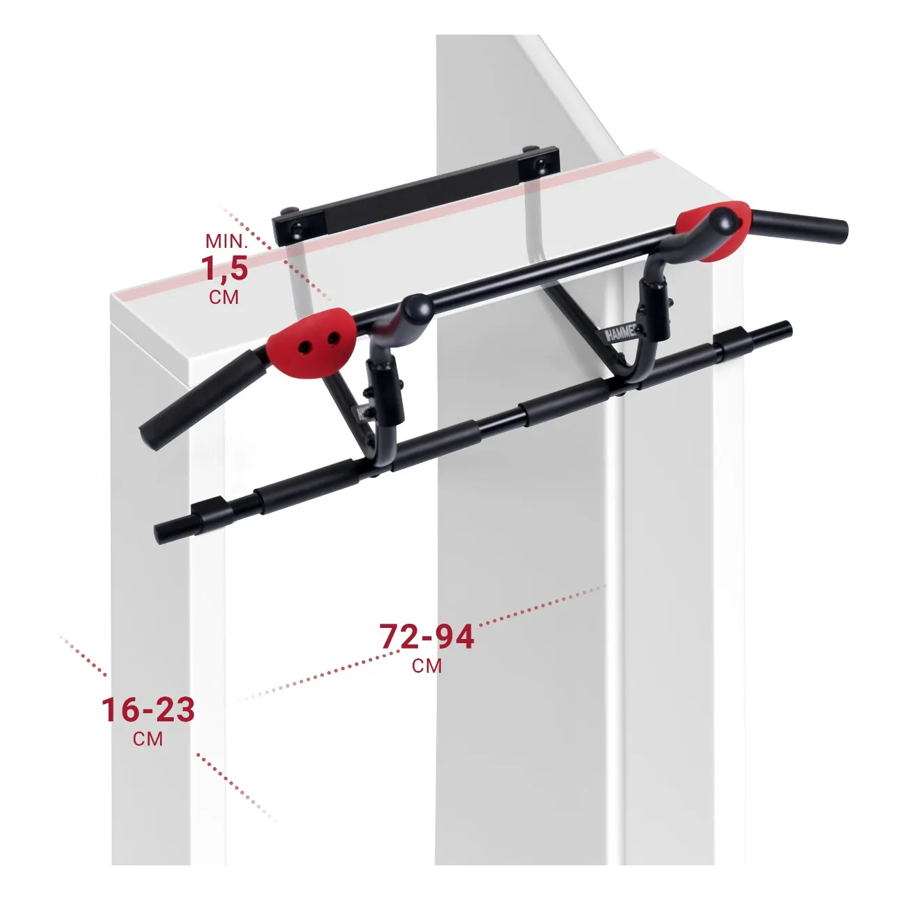 Lõuatõmbekang HAMMER Pull-up Bar Multigrip