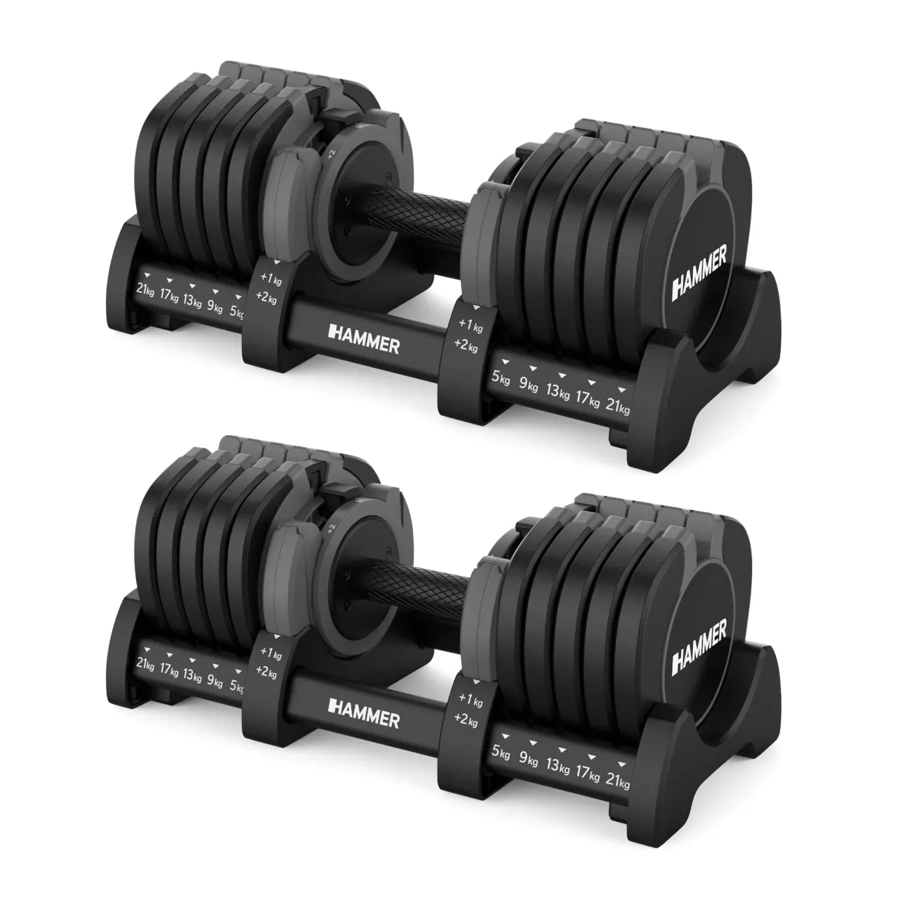 Reguleeritavad hantlid HAMMER StrongLock 8.0, 4-23 kg