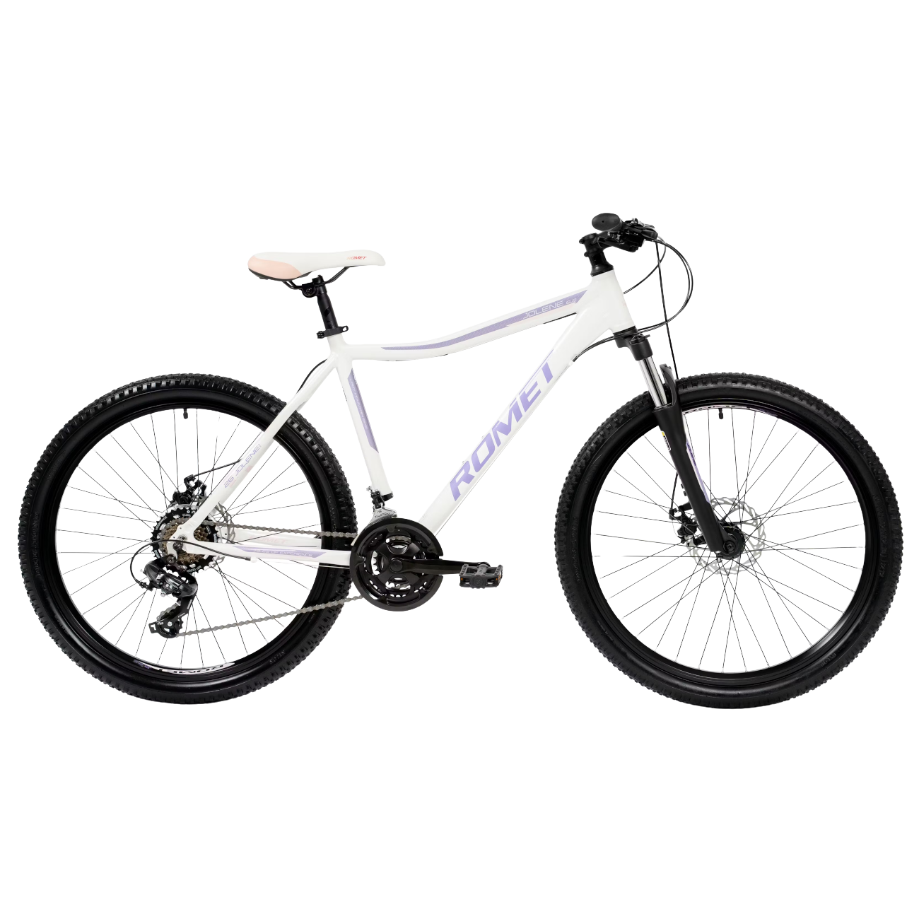 Jalgratas ROMET Jolene 6.2, 26" 19" L, valge-lilla